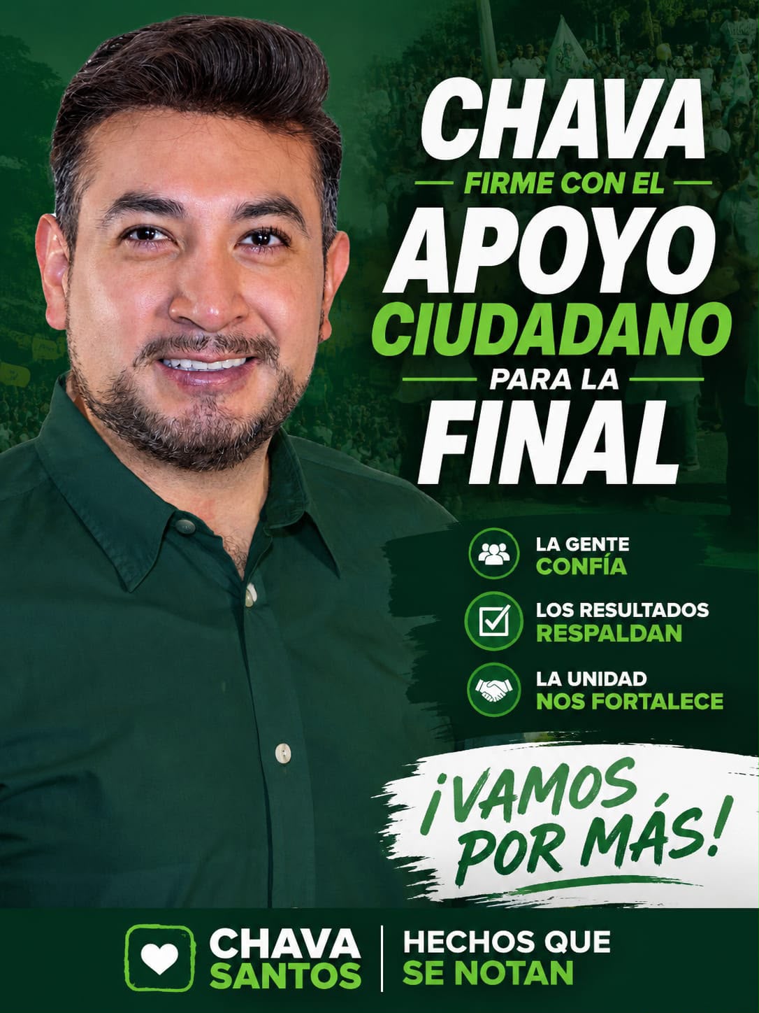 Salvador Santos, firme rumbo a la etapa final del proceso interno